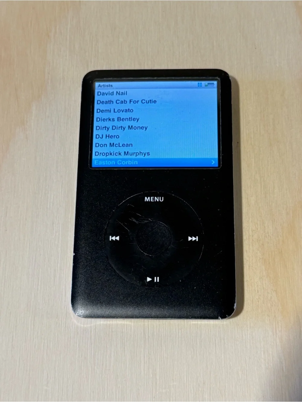 iPod Model:A1136 6thGen 80GB Blk Bad Battery For-Parts/Repair Read Info!